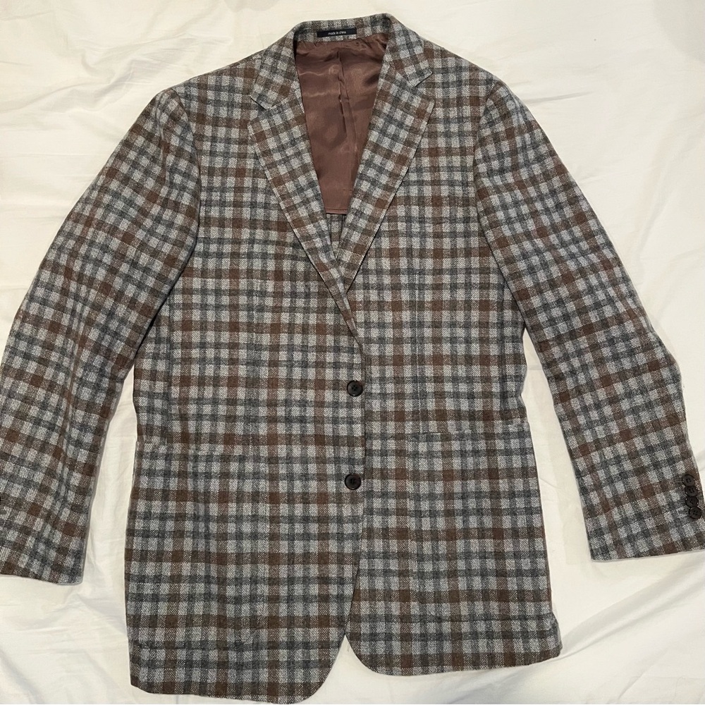 Suitsupply Brown and Gray Sport Coat Tailored Elegance